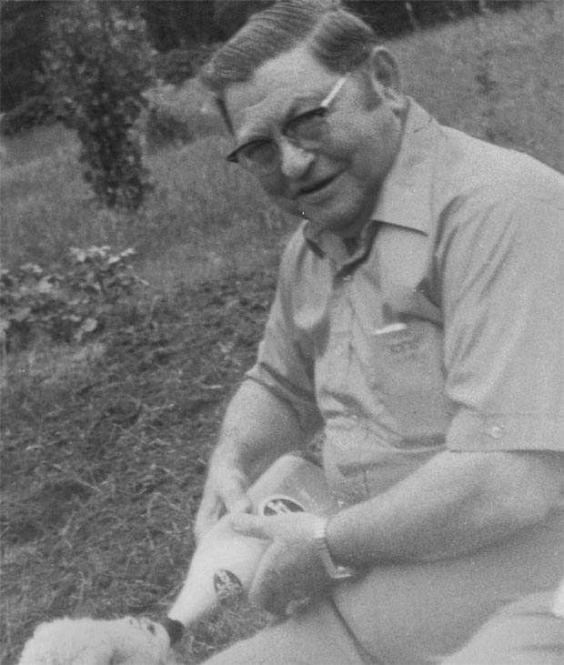 Arthur with lamb